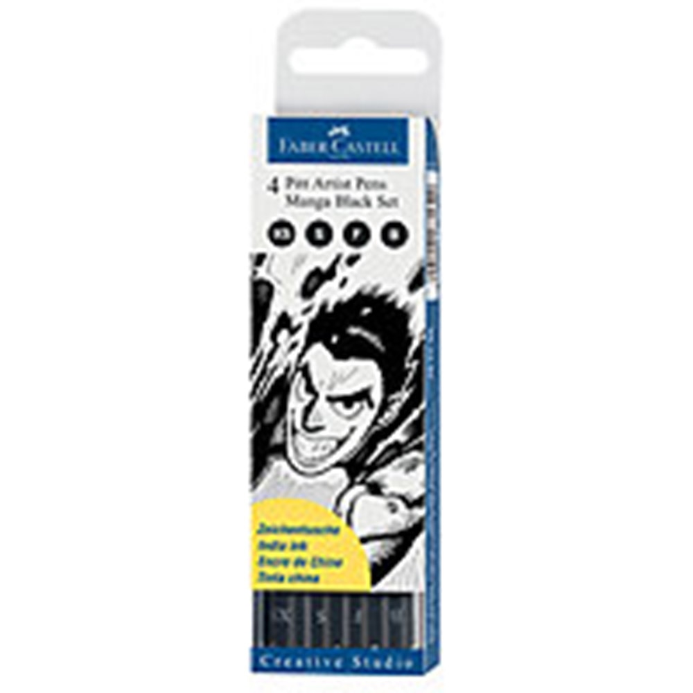 Faber-Castell, Pen & Pencil Sets, Art & School, Pitt Artist, 4 pen, 40995